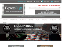Tablet Screenshot of expressrugs.co.uk